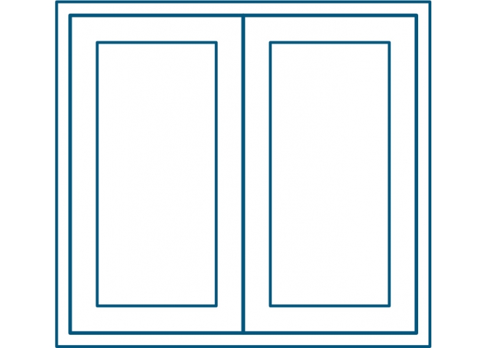 Zweiteiliges Fenster T-Passive Energy MD mit Stulp