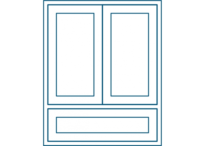 Dreiteiliges Fenster T-Passive Energy MD mit Stulp und mit Unterlicht 