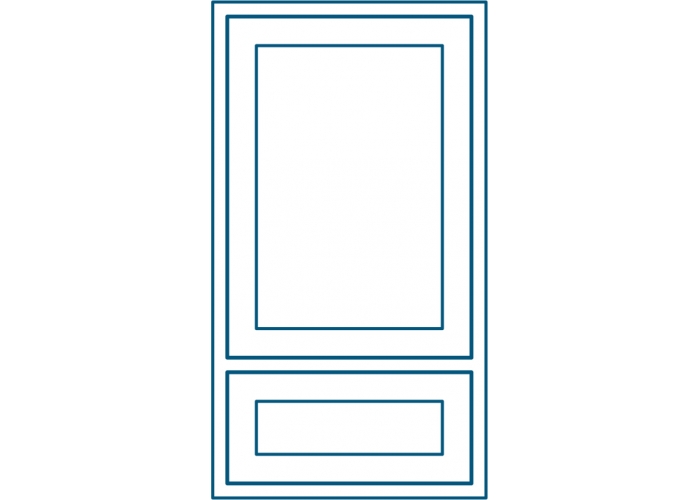 Zweiteiliges Fenster T-Passive Energy MD mit Unterlicht