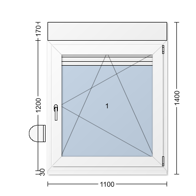  Fenster mit Aufbaurollläden