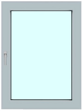 Standard Fenster aus Aluminium