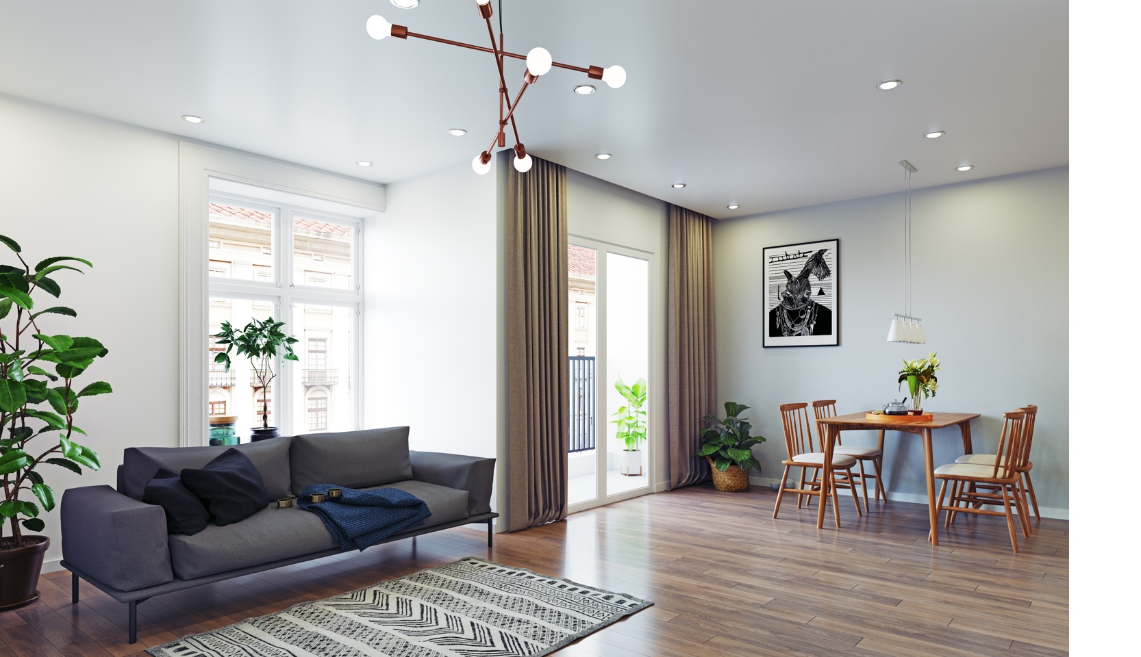 passive Kunststofffenster im Haus