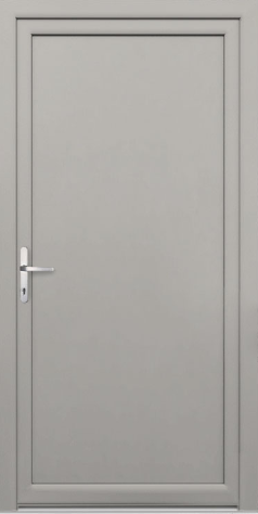 Weiße Nebeneingangstür Aluminium