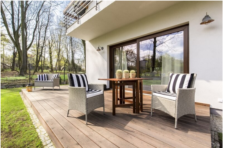 Terrassentüren im Haus